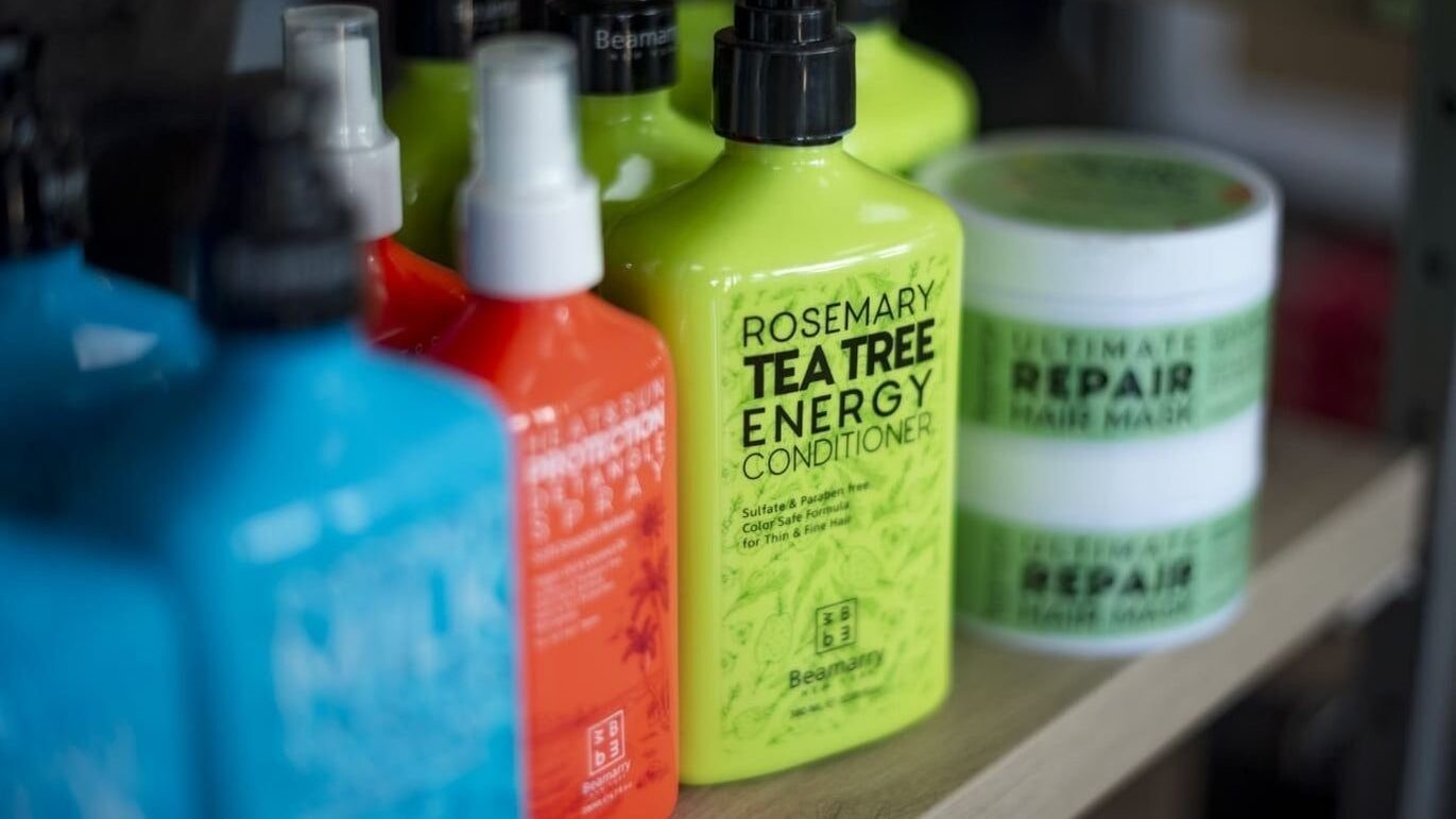 Professional haircare on the salon shelf